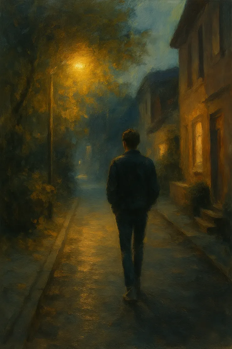 走在那句話之後