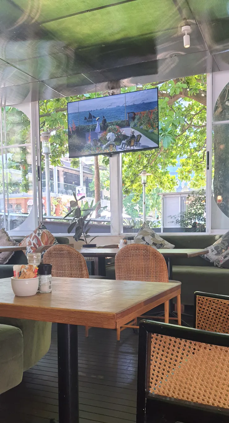 用早餐的餐廳一角