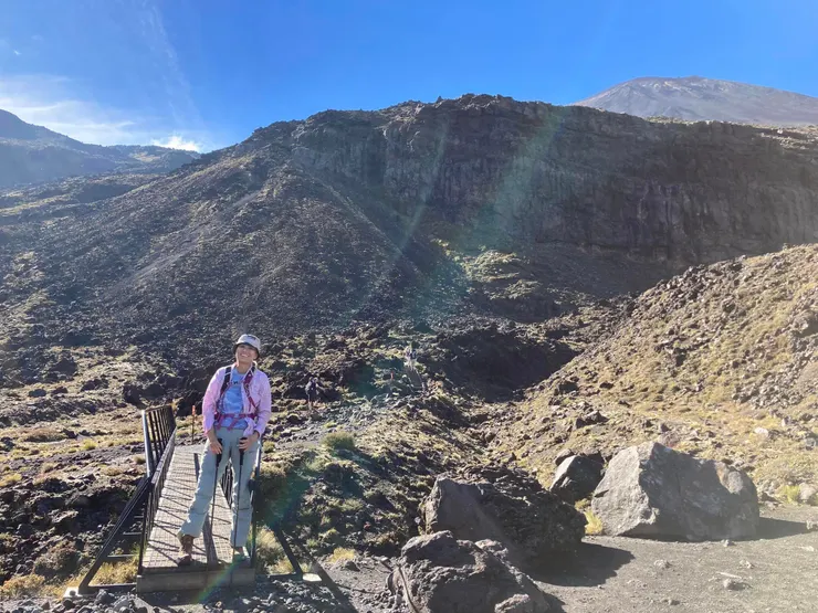要開始第二段 Soda Springs To South Crater 的爬坡路線了