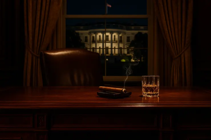 美國白宮與雪茄：權力與雪茄的遊戲