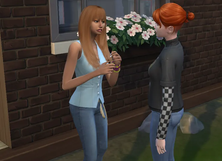 後來歐娜發現女朋友根本只想玩~ 就分手了~