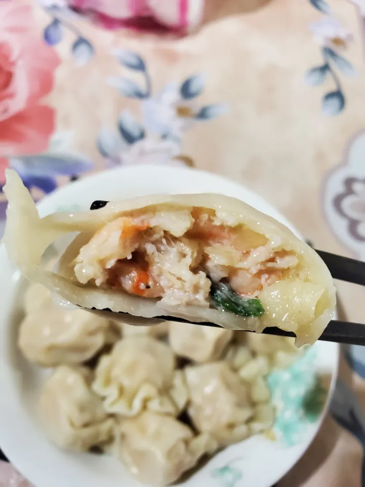 蝦肉是切丁的吃得出蝦的鮮甜味