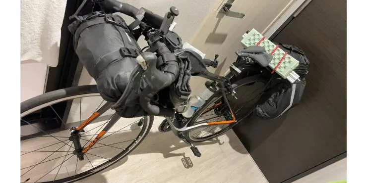 這間飯店很好，讓我把腳踏車牽進房間整理