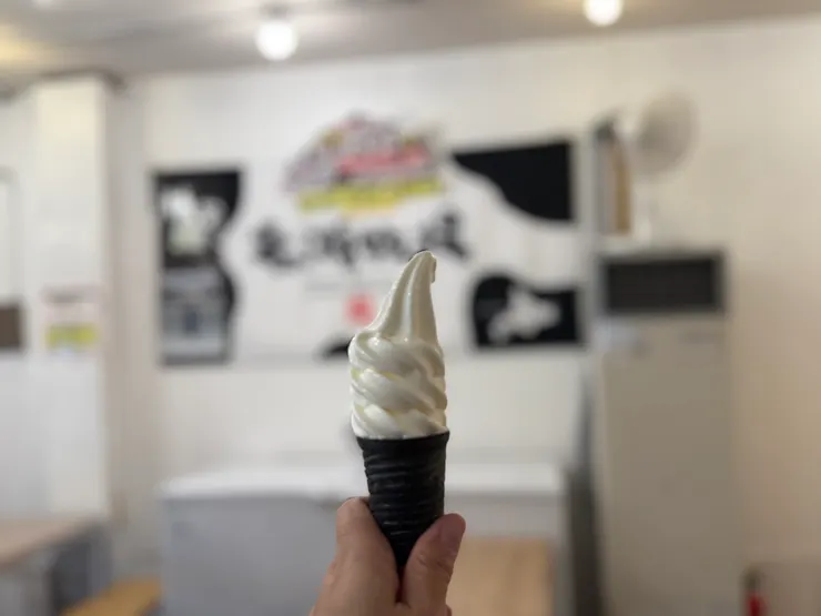 支芴湖的牛奶霜淇淋