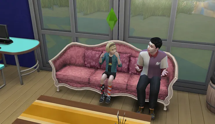 兩個聊到芊芊催他們出門~