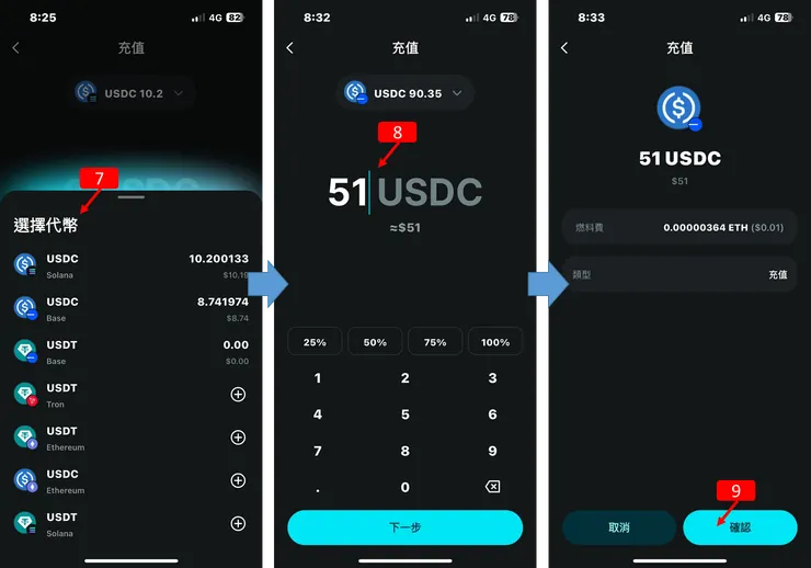 Bitget 銀行卡 充值使用教學：選擇幣種
