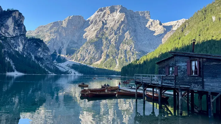 Lago di Braies 租船小木屋