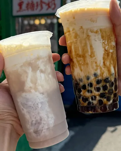 高雄復古造型攤車 金芋良圓 隱藏在巷子中的飲料店