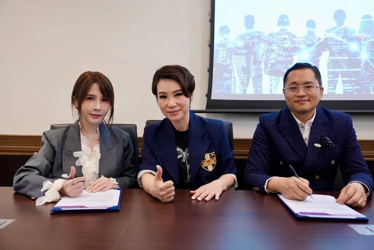 圖說：左起：梵天國際美學企業主理人Sunny、國際美業家商會主席金子鈺、國際人才檢定中心首席執行官盧志明。（圖／梵天國際美學企業）