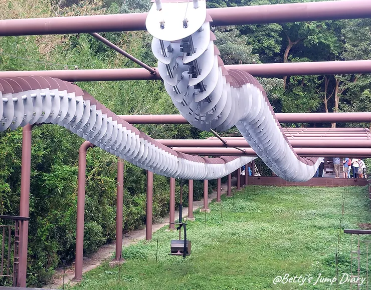 ▲大有梯田生態公園-大滑索/圖片來源：Betty's Jump Diary