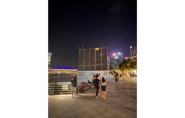 魚尾獅居然在整修……