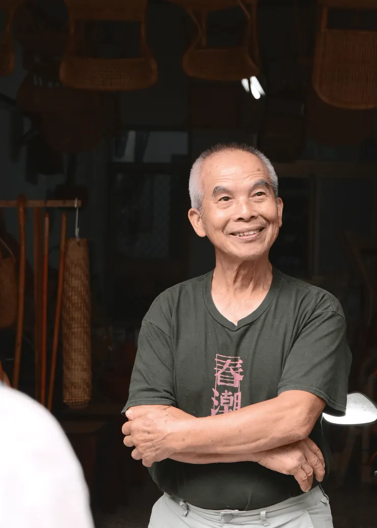 ▲永昌藤具創辦人賴騰芳。廖珮容攝。