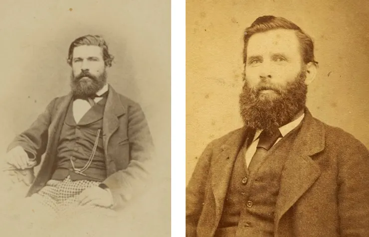 菲利普斯（左）與羅伯茲（右），兩人後來都成為威爾斯殖民地的骨幹。