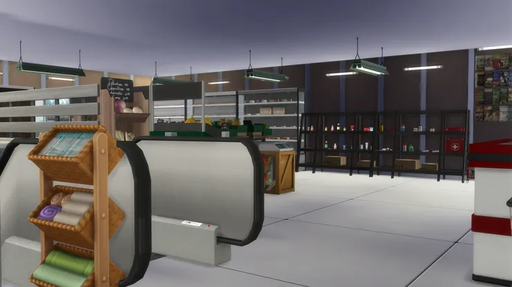 收銀枱前特意留了這麼多空間，顧客要排隊付錢嘛。