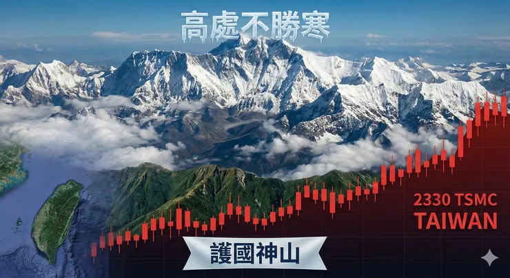 護國神山「台積電 (2330)」從「中央山脈」漲大為「喜馬拉雅山」!