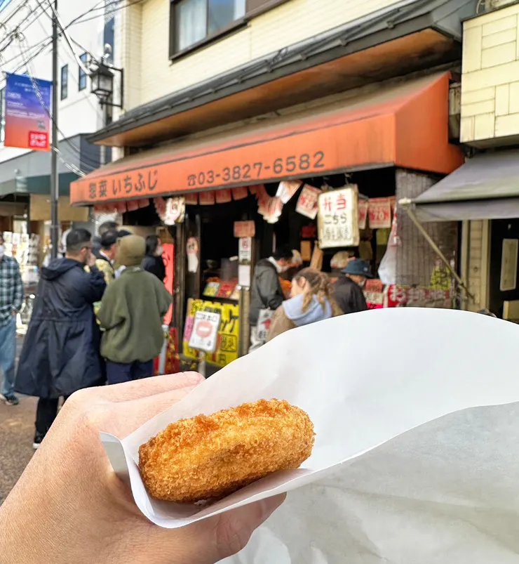 「いちふじ」的可樂餅，我只敢遠遠拍