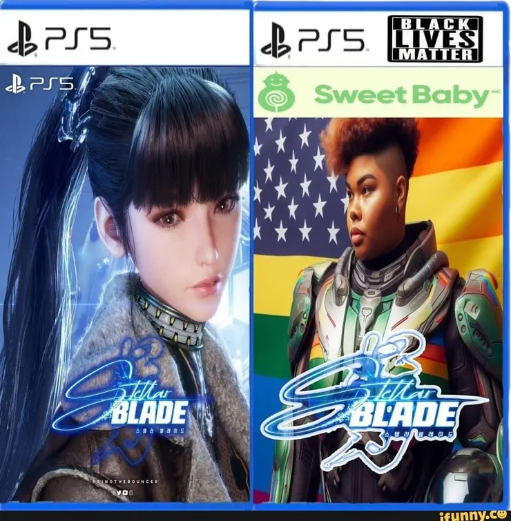 玩家製作的嘲諷SJW梗圖,圖片取自網路