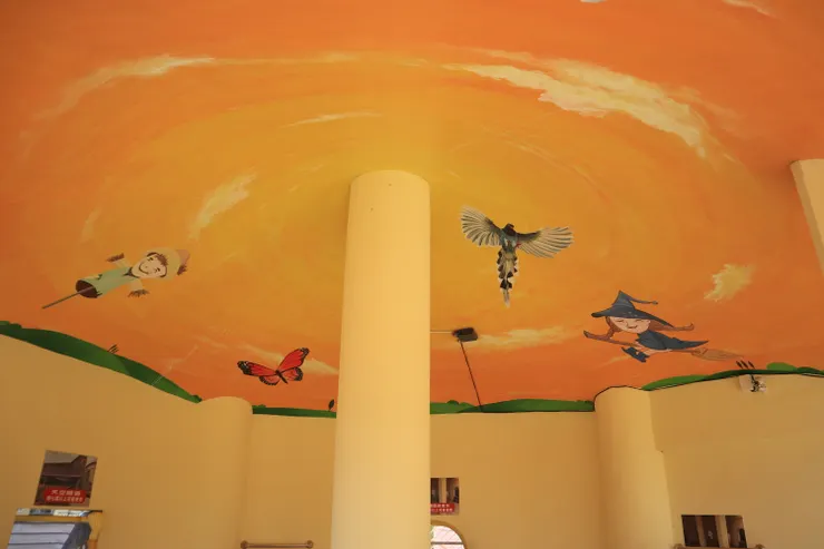 穀倉天花板的壁畫