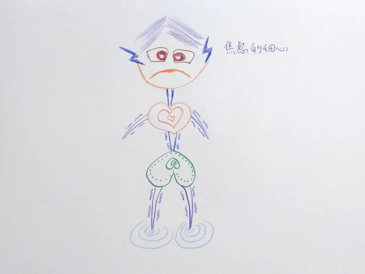 瑟瑟發抖的雙腳，其實正在踩踏出美麗的漣漪。