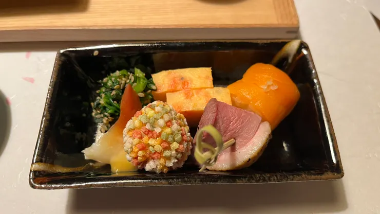 晚餐的料理精緻而美味。