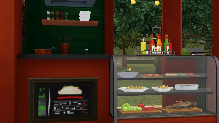 看到蕃茄和莎莎醬便知道了。