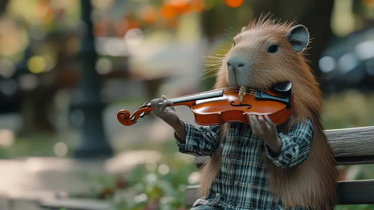 叫你拉小提琴，不是吃小提琴啦～