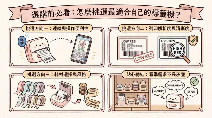 選購前必看：怎麼挑選最適合自己的標籤機？