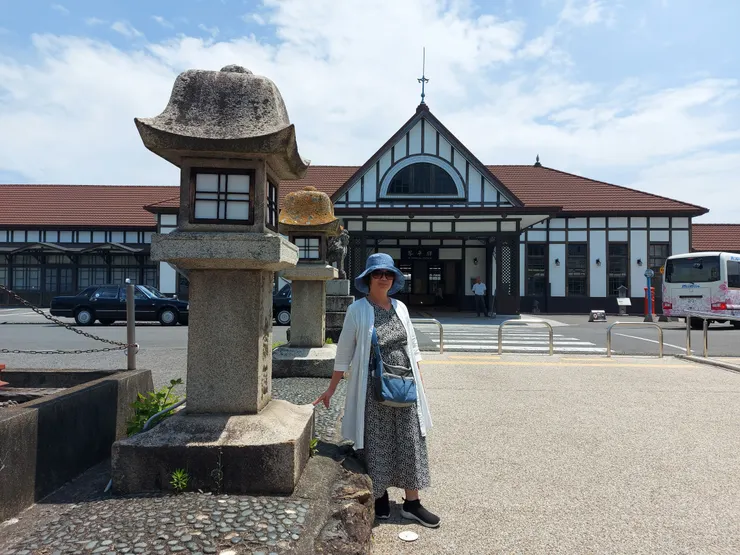 富有歐洲建築特色的琴平駅