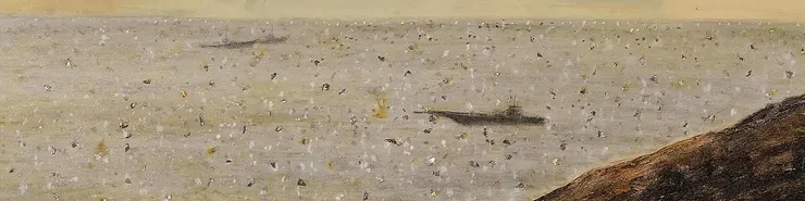 〈婆娑之洋〉局部—漁船