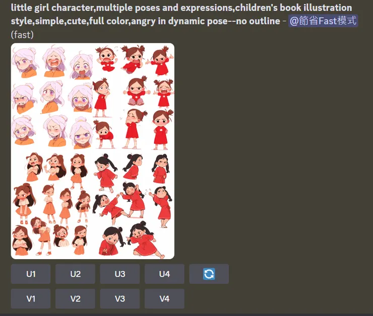 小女孩生氣表情