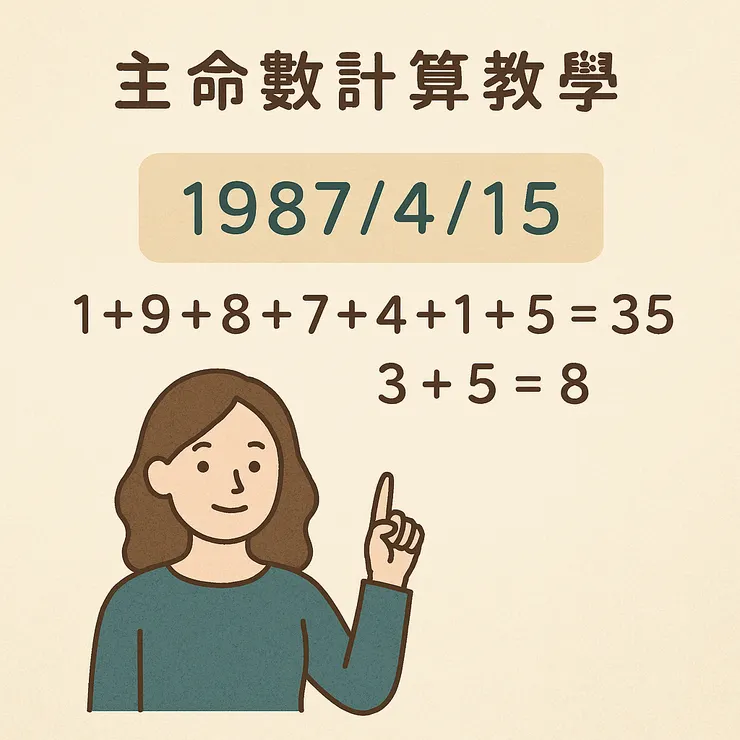 靈數計算教學圖