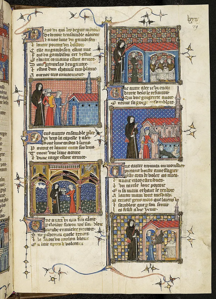 Guillaume de Deguileville的《人生朝聖之旅》(Le Pèlerinage de la Vie Humaine)，1375年。