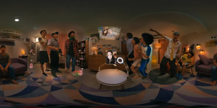 直播主竄改他人照片當作是自己的生活照，被黑粉抓包並傳上直播頻道公審。（圖片來源：https://vrfilmlab.tw/movie/live_stream_from_yuki-2/）