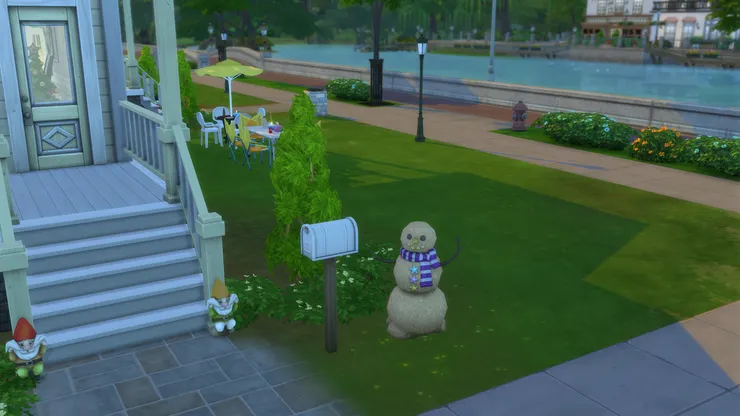 沒有雪也可以堆雪人，不是白色的雪人看過沒有？但這個應該稱作「泥人」吧。