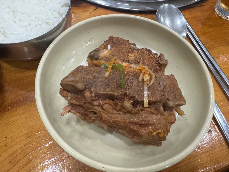 一人份馬鈴薯排骨湯的肉肉