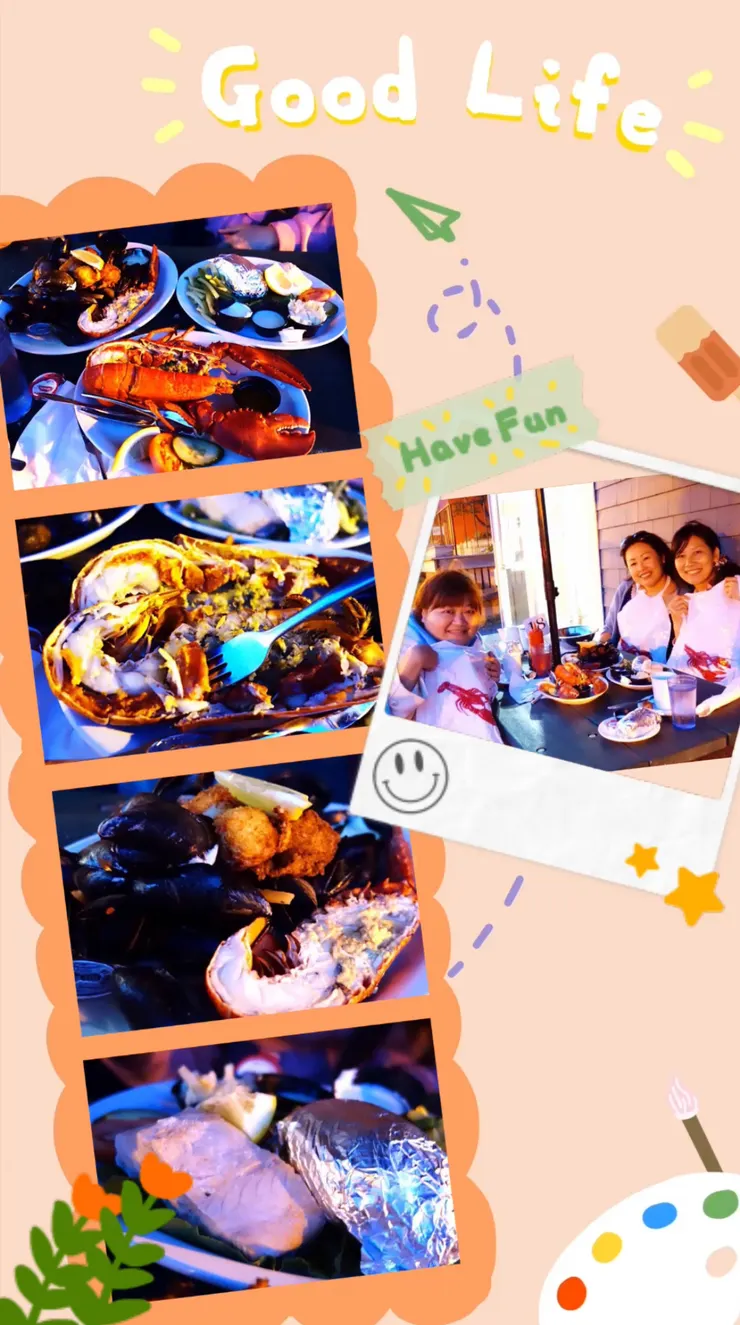 2015年7月在愛德華王子島享受的海鮮盛宴