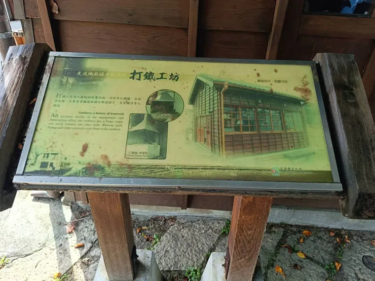 打鐵工坊解說牌