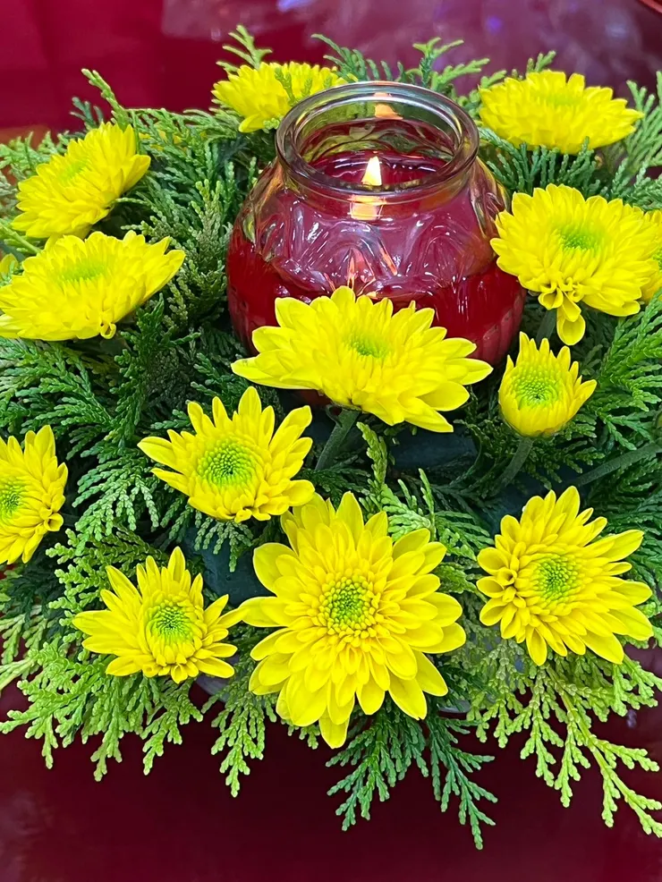 供佛油燈(林福燦師兄拍照)