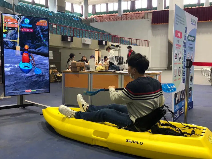 112年新北市身心障礙運動嘉年華_首開AR獨木舟體驗