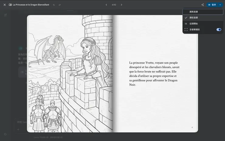 高音調是女聲；低音調是男聲。（圖片擷取自Gemini）