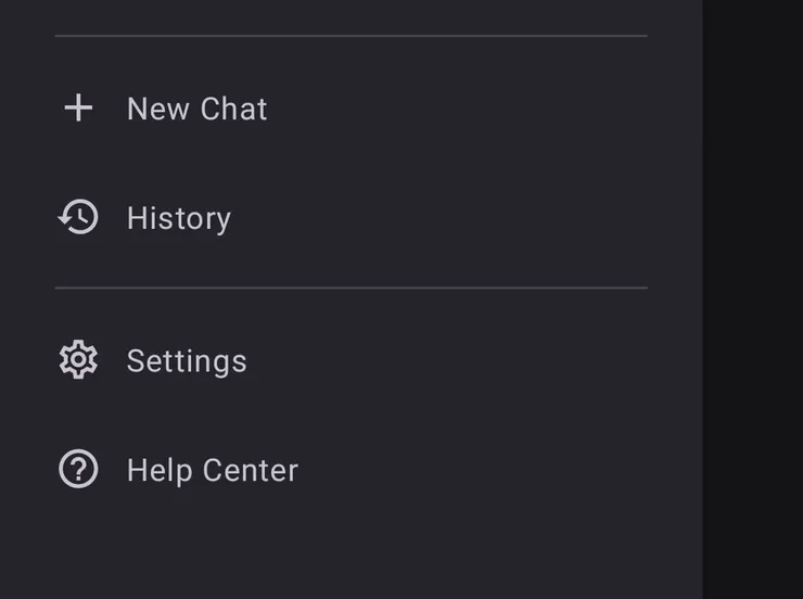 ChatGPT App功能表