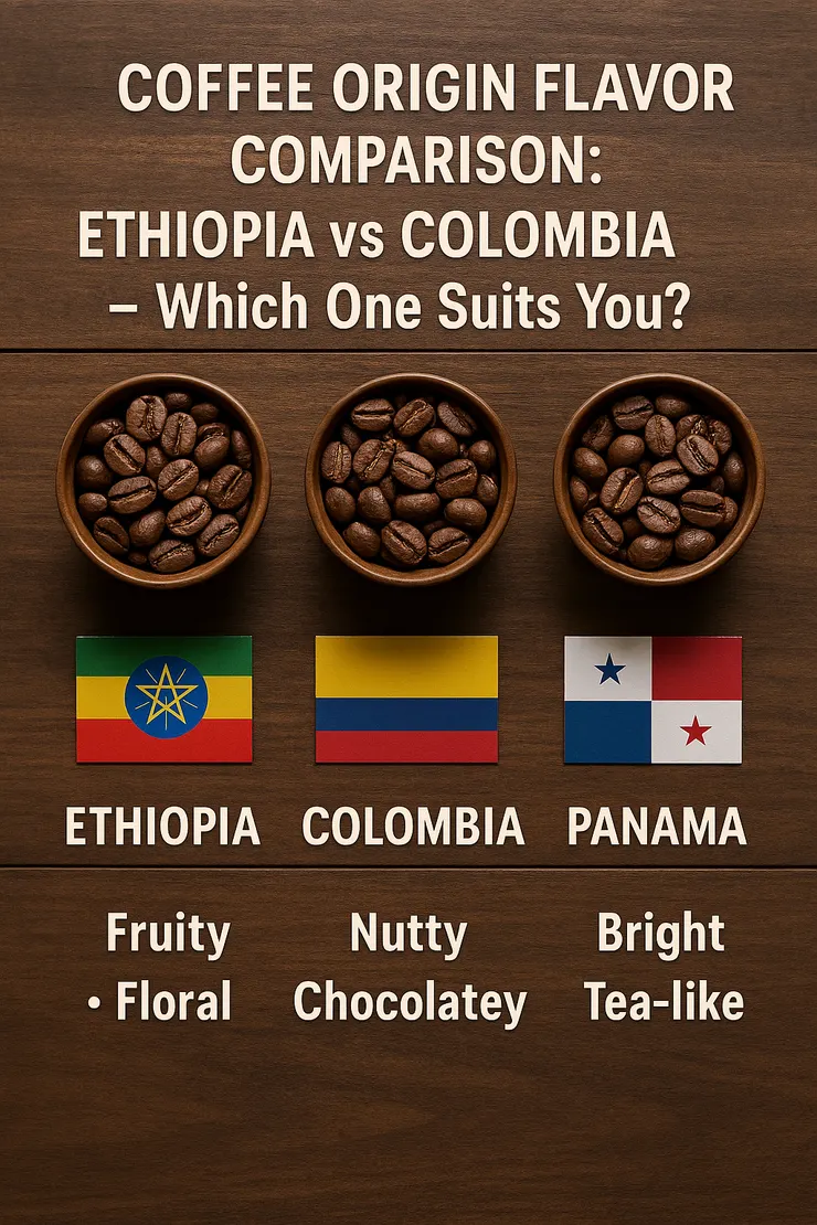 咖啡豆產地風味比較：衣索比亞 vs 哥倫比亞 vs 巴拿馬，哪一種最適合你？