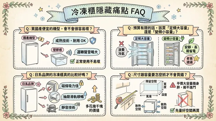 冷凍櫃隱藏痛點 FAQ