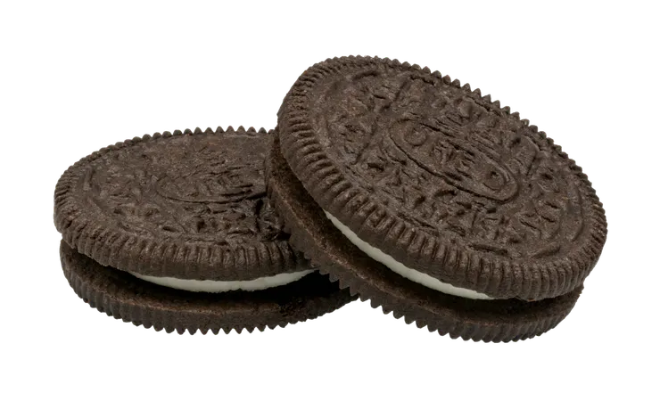 兩個OREO餅乾。由 Evan-Amos - 我個人以下列物件為基礎來創作： Oreo-Two-Cookies.jpg, 公有領域