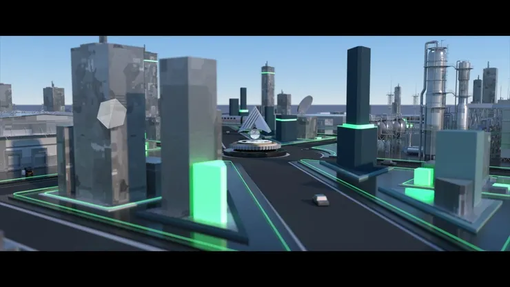 維田科技的企業結合重工業感的3D動畫