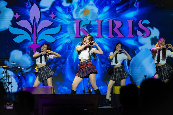 KIRIS的隊長KIMI在TikTok上擁有超過12萬的追蹤者，她在FIF舞台現場唱跳了今年個人發行的單曲《到最後》。（圖／KIRABASE提供）