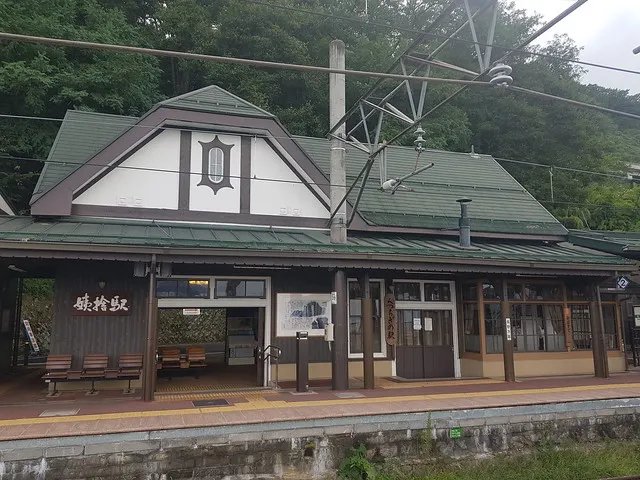 姨捨站的復古站舍