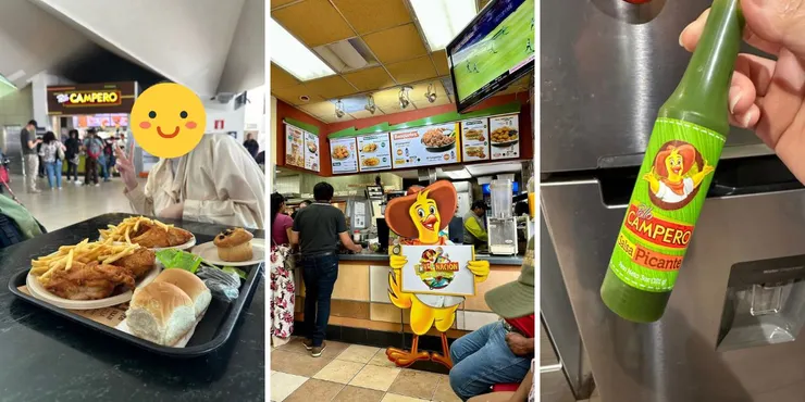 在瓜地馬拉三不五時就是要吃 Pollo Campero,特別推薦各大超市就有的綠色辣醬(右圖)