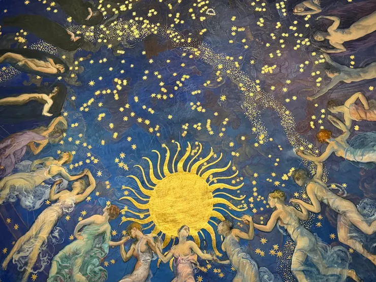 Compositional study for The Hours mural (1909-11) 細部