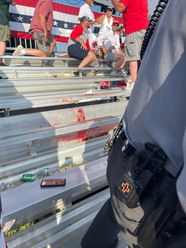 觀眾遭波及的位置